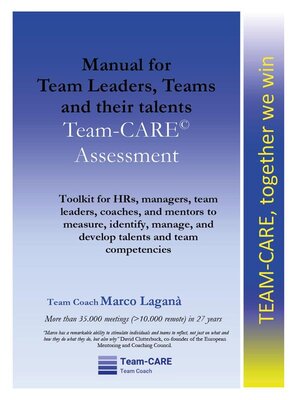 cover image of Manual for Team Leaders,  Teams and their talents. Team-CARE Assessment